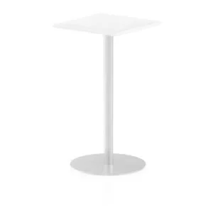 Image of Italia Poseur Table Square 600600 Top 1145 High White