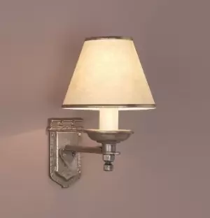 Image of Tudor Wall Light Bronze Wall Lamp with Shade