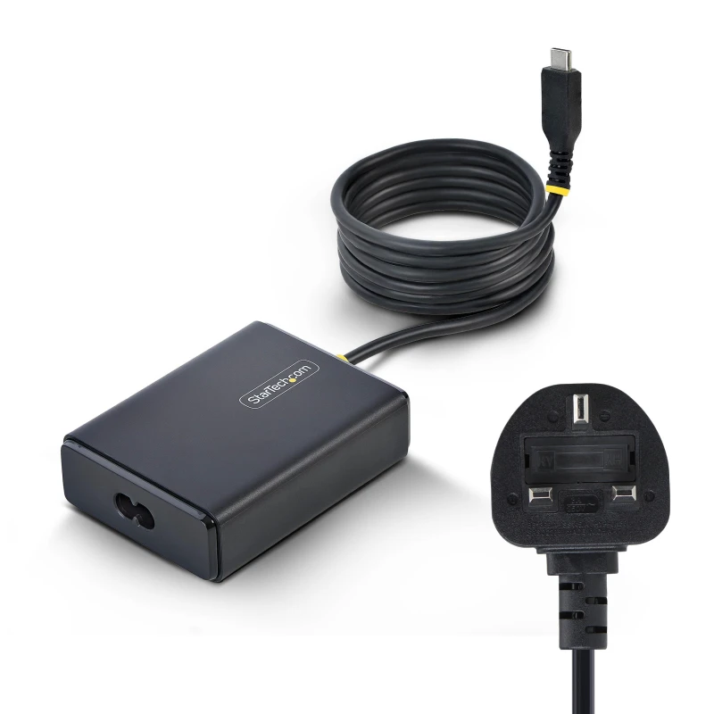 Image of StarTech.com 100W USB-C Laptop Charger with 1.5m Tethered USB-C Cable.