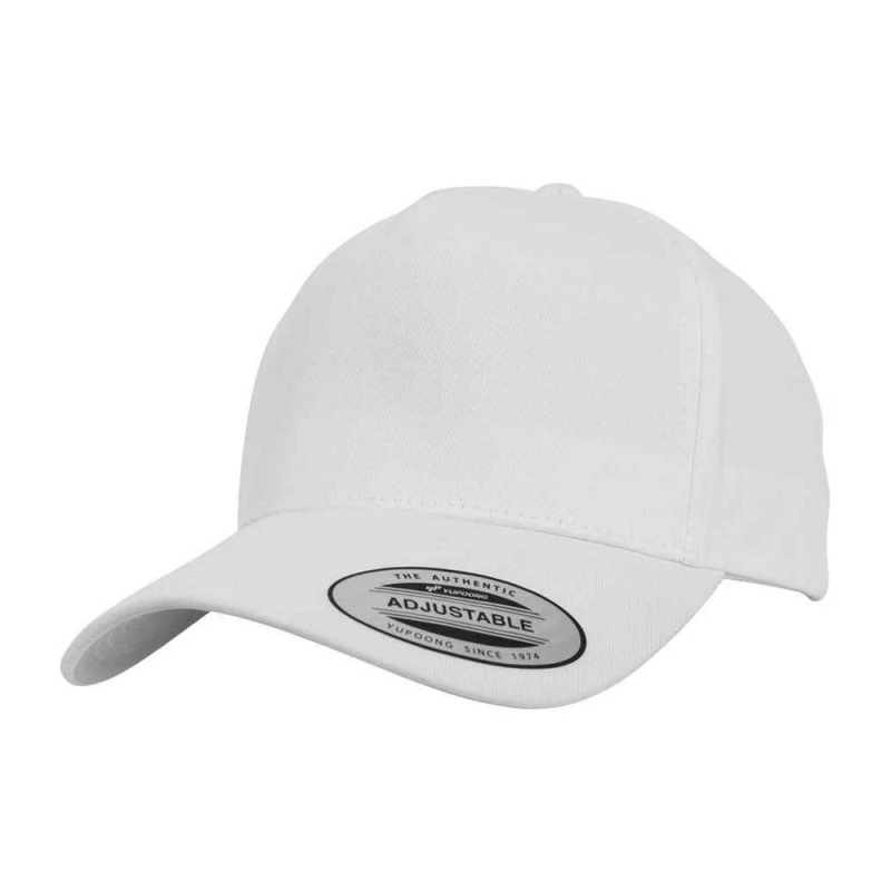 Image of Flexfit Womens 5 Panel Snapback Classic Baseball Cap in White White Female One Size