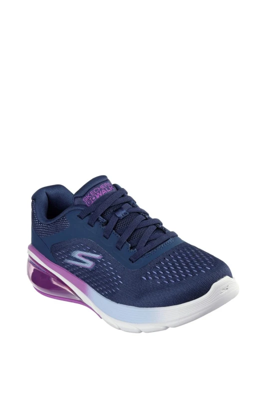 Image of Skechers Womens Go Walk Air 3.0 Trainers UK Size 3 (EU 36) Navy Purple SKE2318-NVPR-3