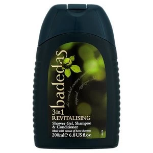 Image of Badedas Revitalising Shower Gel Shampoo and Conditioner 200ml
