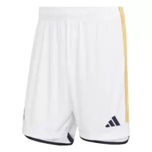 Image of adidas Real Madrid Home Shorts 2023 2024 Adults - White