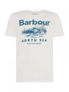 Image of Mens Barbour Rudd Tee White