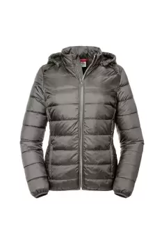 Image of Russell Womens/Ladies Nano Hooded Jacket (M) (Iron)