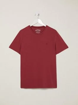 Image of FatFace Lulworth T-Shirt, Burgundy Size M Men