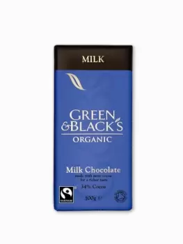 Image of Green & Black's Organic Milk Chocolate Bar 35g