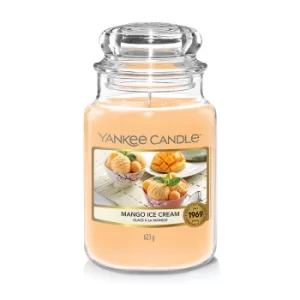 Image of Yankee Candle Mango Ice cream Large Jar 623g