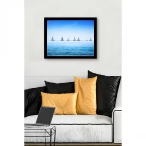 Image of SC0597 Multicolor Decorative Framed MDF Painting