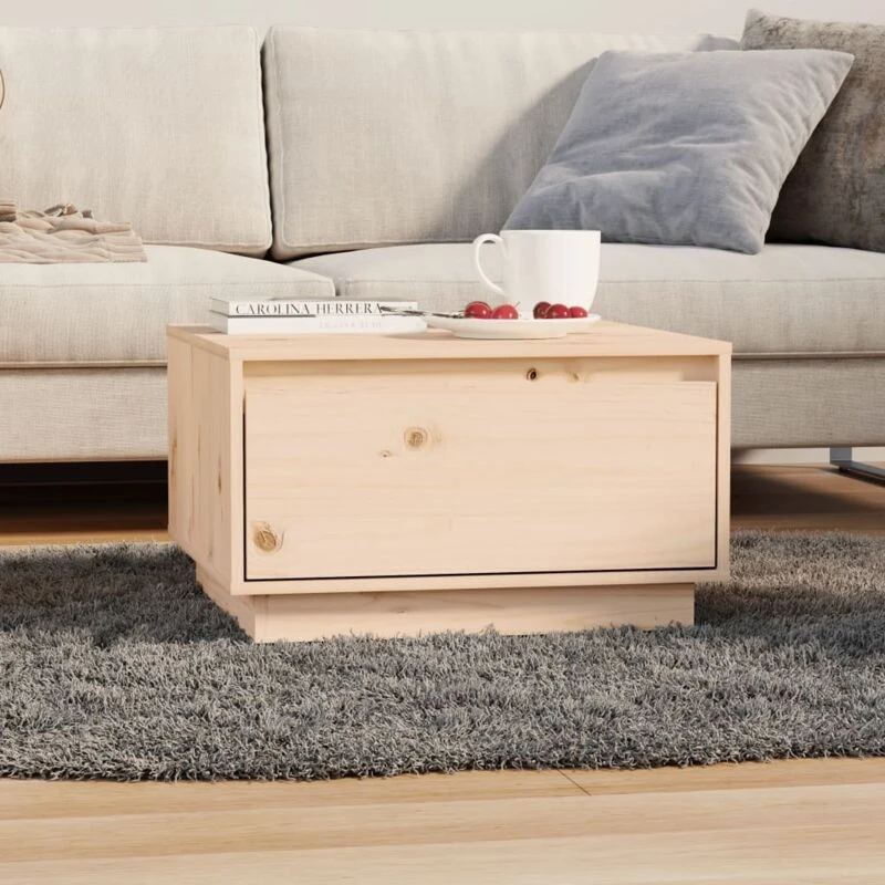 Image of VIDAXL Coffee Table 55x56x32cm Solid Wood Pine Vidaxl 8720286842317