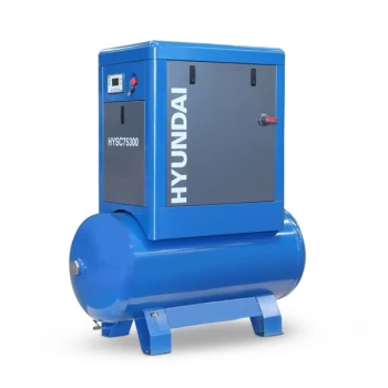 Image of Hyundai 7.5hp 300 Litre Screw Compressor HYSC75300