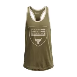 Image of Under Armour Project Rock BSR Tank Top Mens - Green