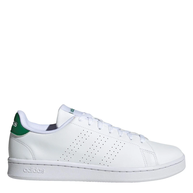 Image of adidas Advantage Canvas Trainers Juniors - White White 4