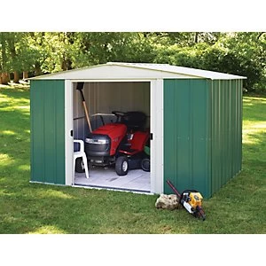 Image of Rowlinson Metal Apex Shed without Floor 10 x 8 ft