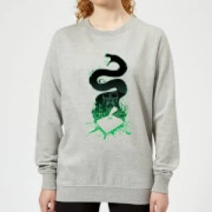 Image of Harry Potter Basilisk Silhouette Womens Sweatshirt - Grey - M