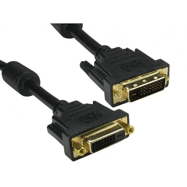 Image of Cables Direct 2m DVI-D Dual Link Extension Cable