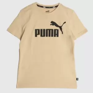 Image of PUMA Essentials Logo In Beige