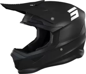 Image of Shot Furious Solid 2.0 Motocross Helmet, black, Size S, black, Size S
