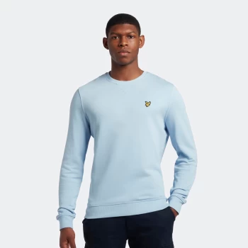 Image of Mens Crew Neck Sweatshirt - Light Blue - S