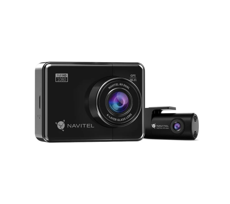 Image of NAVITEL R9 Full HD Front & Rear Facing Dual Dash Cam - Black 8594181745208