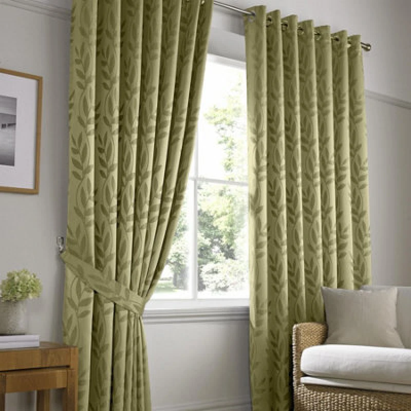 Image of Tivoli Ready Made Eyelet Curtains Sage