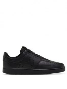 Image of Nike Court Vision Low, Black, Size 6, Men