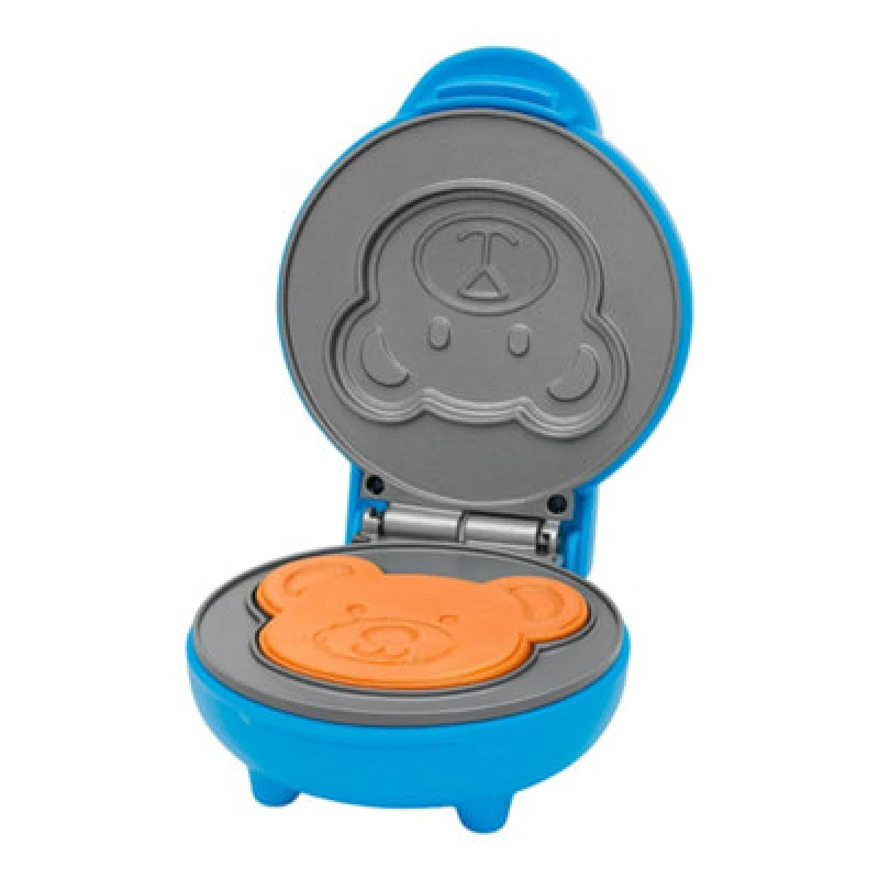 Image of Innoteck Kitchen Pro Bear-Shaped Waffle Maker - Blue