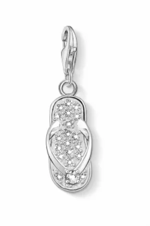 Image of Ladies Thomas Sabo Sterling Silver Charm Club Sandal Charm 0337-051-14