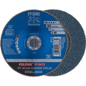 Image of PFERD 67684185 POLIFAN-serrated washer PFF 180 Z40 SG POWER STEELOX Diameter 180 mm 10 pc(s)