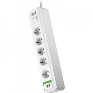 Image of APC by Schneider Electric PM5T-GR Surge protection socket strip 5x White PG connector