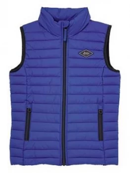 Image of Joules Boys Crofton Padded Gilet - Blue, Size Age: 3 Years