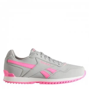 Image of Reebok Glide Rip Clip Junior Girls Trainers - Grey/Pink