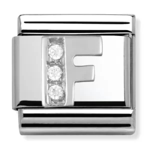 Image of Nomination CLASSIC Silvershine Letter F Charm 330301/06