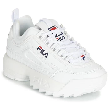 Image of Fila DISRUPTOR KIDS boys's Childrens Shoes Trainers in White - Sizes 11.5 kid,12 kid,13 kid,1 kid,1.5 kid,2.5