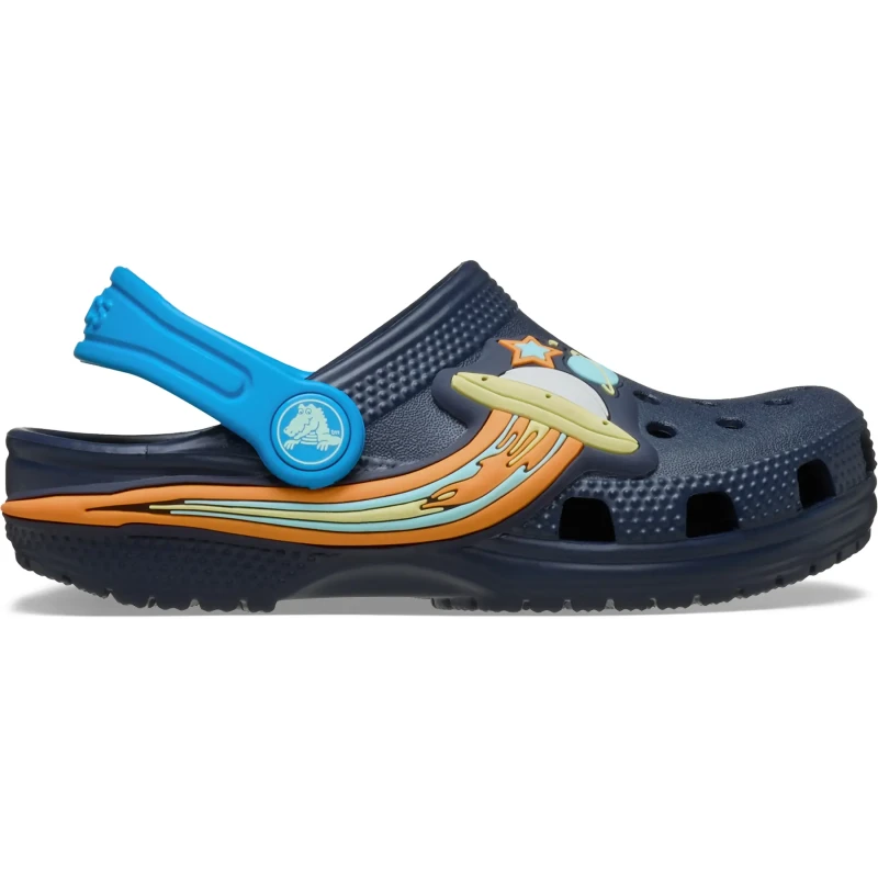 Image of Crocs Kids Toddler Classic UFO Lights Clogs Navy C10