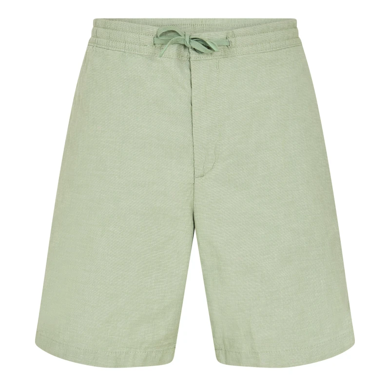 Image of Timberland Mens Cotton Linen Green Bay Chino Shorts Green Bay Yd male 30