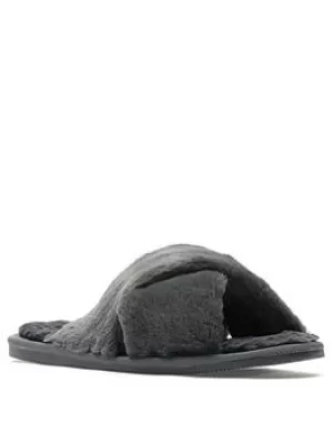 Image of Clarks Dream Lux Slippers, Grey, Size 6, Women