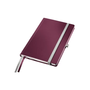 Image of Style Notebook Hard Cover A5 Ruled Garnet Red - Outer Carton of 5