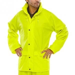 Image of B Dri Weatherproof Super B Dri Jacket with Hood Medium Saturn Yellow