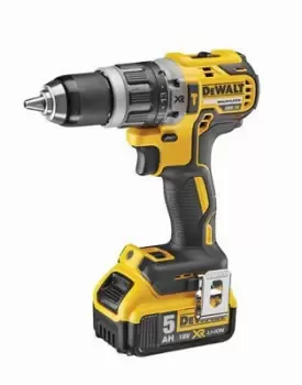 Image of DEWALT Xr 5Ah Li-Ion Cordless Combi Drill & Impact Driver Dck266P2-Gb