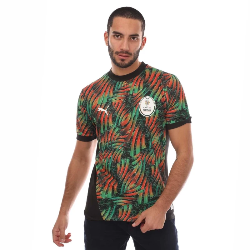 Image of Puma AFCON Tournament Allover Print T-Shirt Multi Colour male XL