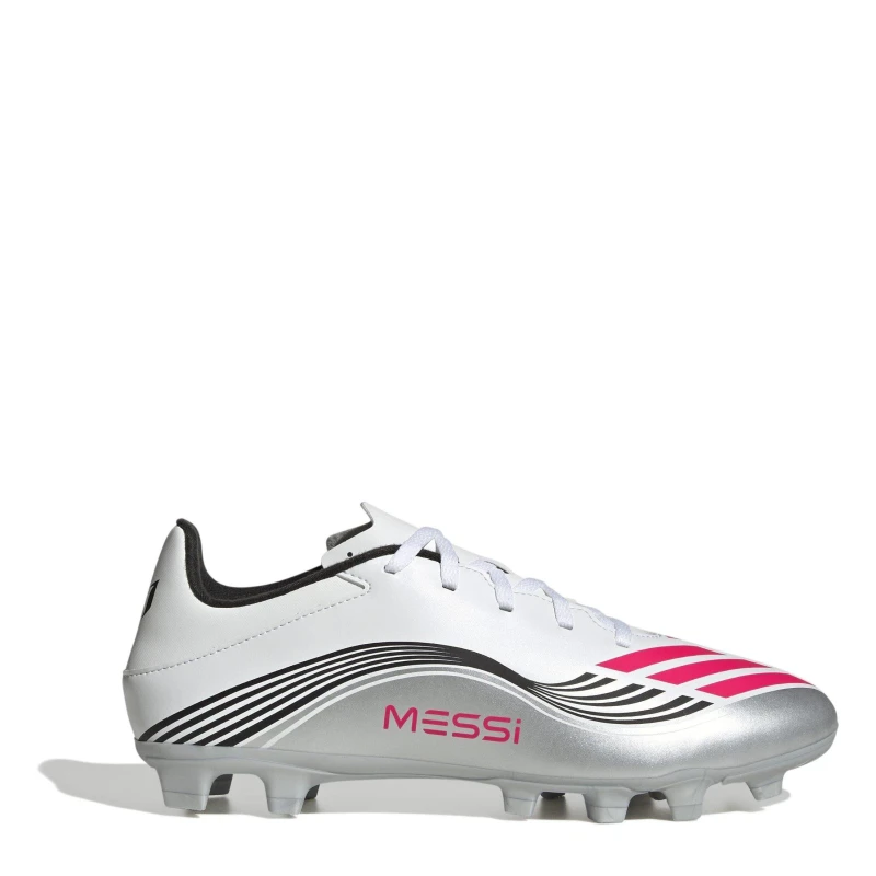 Image of Adidas Football boots adidas F50 Messi Club FG/AG Blanc Unisex 44 2/3 JP7443