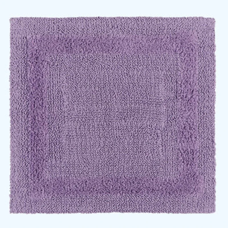 Image of Homescapes Luxury Reversible Cotton Shower Mat - Lilac