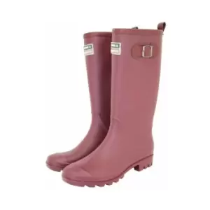 Image of Burford Wellington Boots Aubergine - Size 5