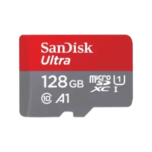 Image of SanDisk Ultra MicroSDXC UHS-I Card with Adapter - 128GB - SDSQUAB-128G-GN6MA
