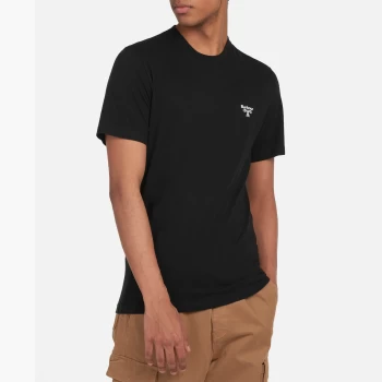 Image of Barbour Beacon Mens Small Logo T-Shirt - Black - S