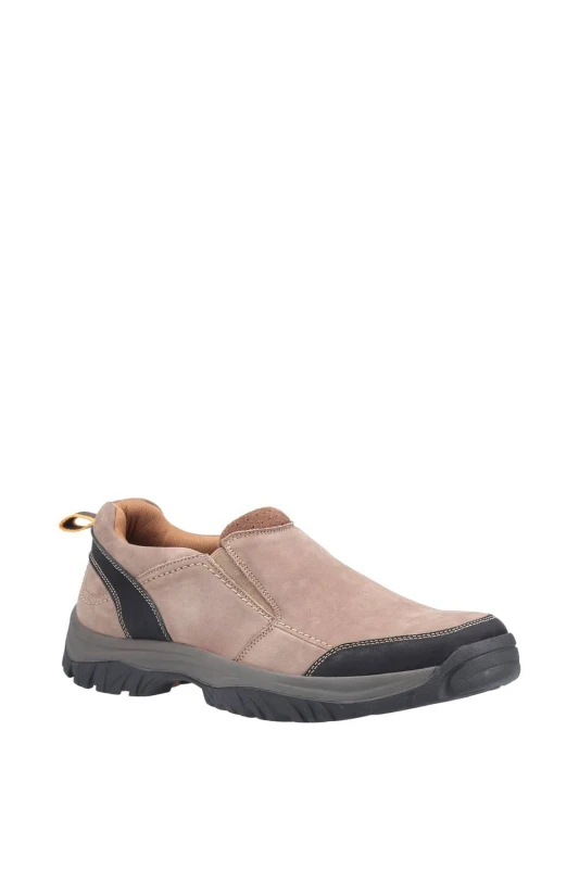 Image of Cotswold Mens Boxwell Slip On Walking Hiking Shoes - UK 7 Brown male GDE2513TAN7