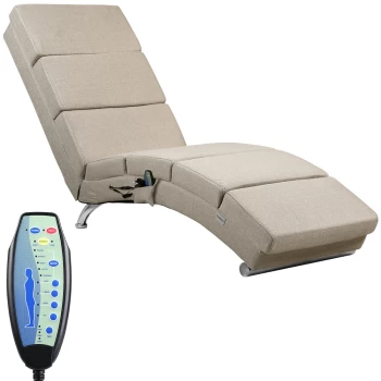 Image of Chaise Lounge London Sand with Massage & Heating Function