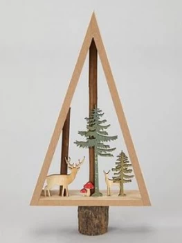 Image of Sass & Belle Woodland Tree Standing Christmas Decoration