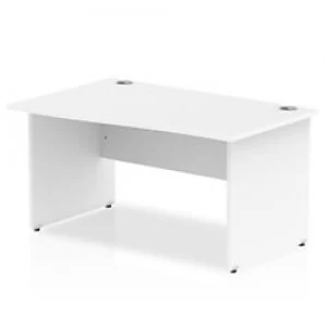 Image of Impulse Panel End 1400 Left Hand Wave Desk White